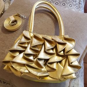 Vintage 90s gold shiny purse like new